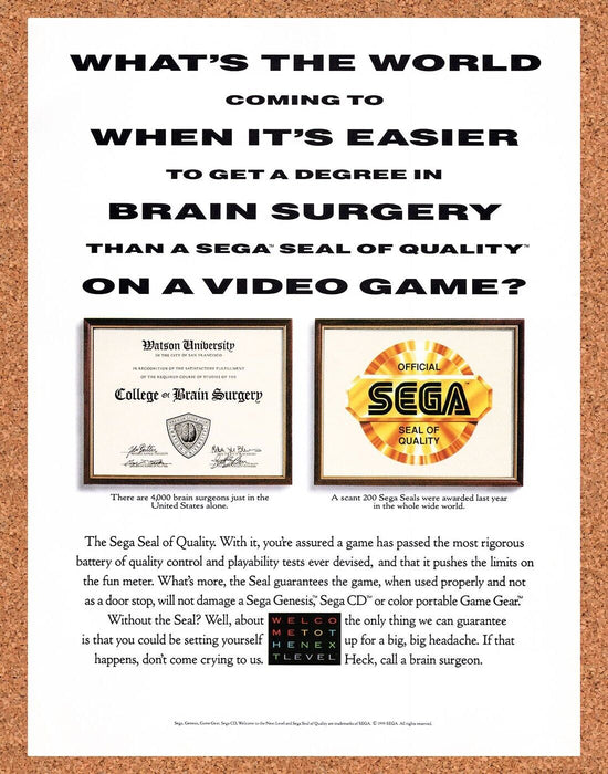 1993 Sega CD Console Original Ad v3 - for just $17.99! 