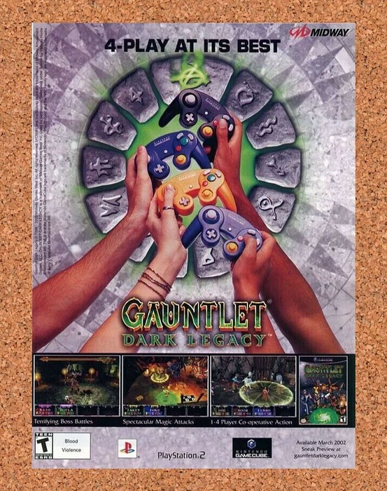2003 Gauntlet Dark Legacy GameCube Original Ad - for just $17.99! 
