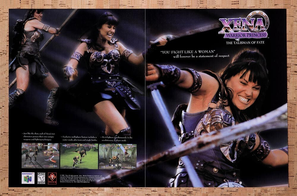 1999 Xena Warrior Princess PS1 Original Ad v2 - for just $21.49! 