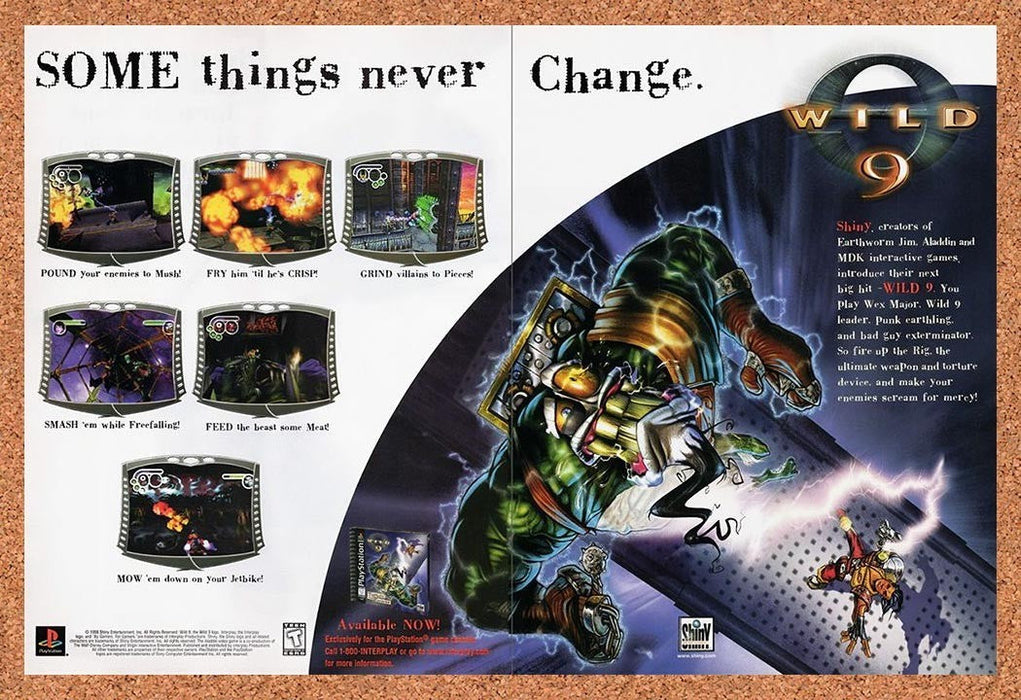 1998 Wild 9 PS1 Original Advertisement v3 - for just $23.99! 