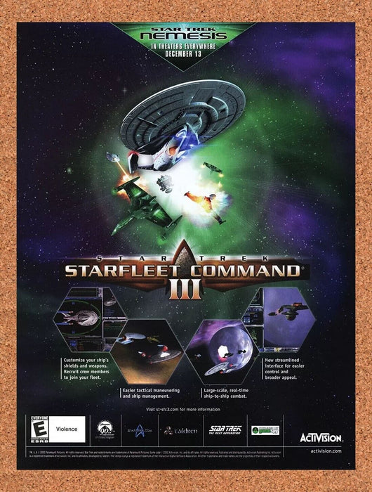 2005 Star Trek Starfleet Command III PC Original Ad v1 - for just $17.99! 