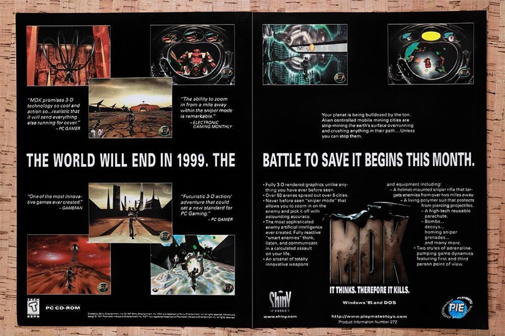 1997 MDK PC Original Ad v3 - for just $21.49! 