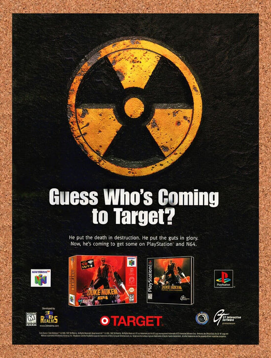 1997 Duke Nukem 64 At Target Original Ad v2 - for just $17.99! 