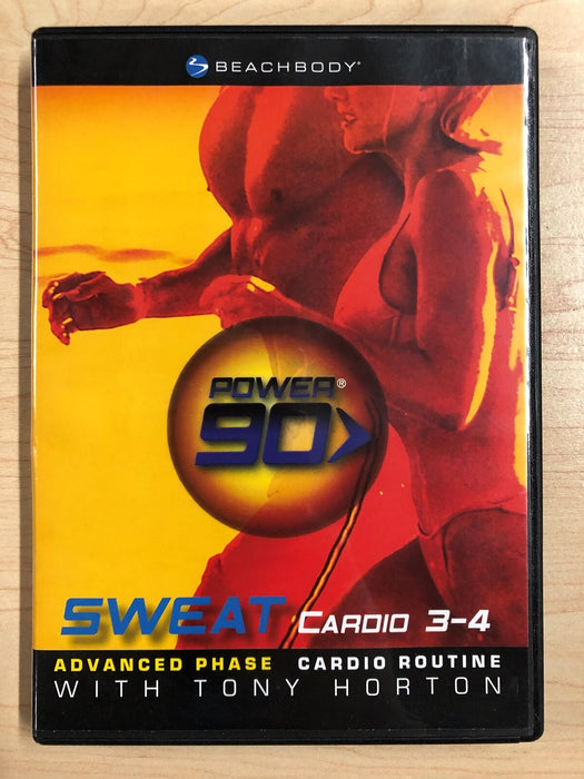 Power 90 Sweat Cardio 3-4 with Tony Horton (DVD, exercise, Beachbody) - J0409 - for just $1.99! 