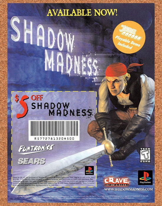 1999 Shadow Madness Sears Funtronics Original Ad v1 - for just $17.99! 