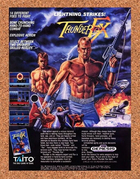 1993 Thunder Fox Genesis Original Ad - for just $17.99! 