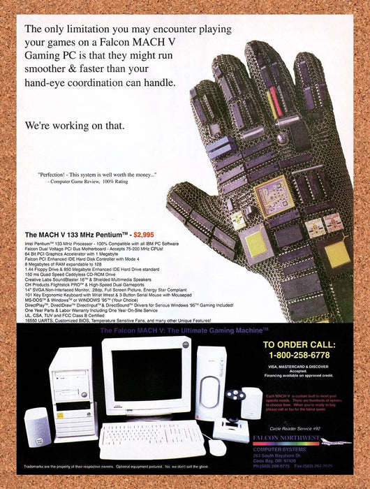 1995 Falcon Northwest Mach V 133 Original Ad v1 - for just $18.99! 