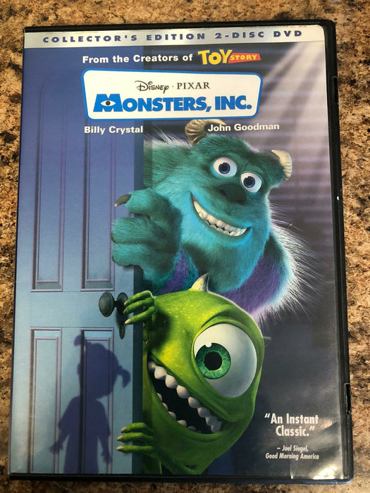 Monsters, Inc. (DVD, 2001, 2-Disc, Collectors Edition, Disney Pixar) - STK - for just $3.99! 