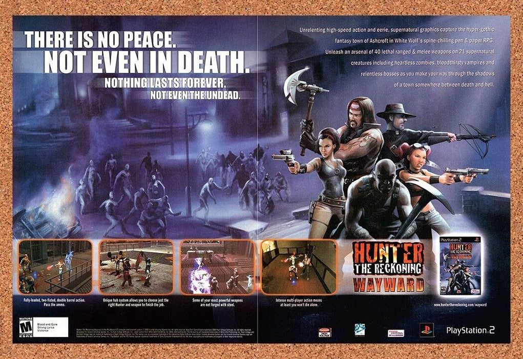 2002 Hunter The Reckoning Wayward PS2 Original Ad - for just $21.49! 