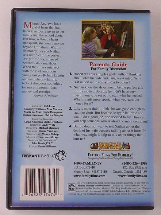 The Christmas Shoes (DVD, 2002, Feature Films for Families) - K7 - for just $3.50! 