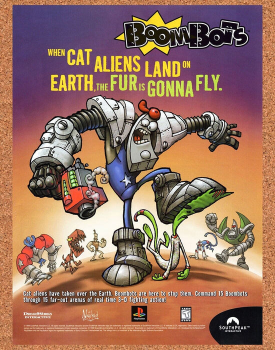 2000 BoomBots PS1 Original Ad - for just $17.99! 