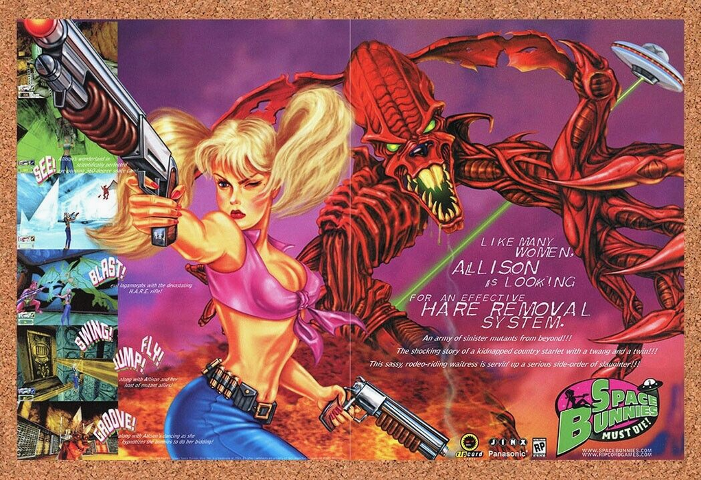 2000 Space Bunnies Must Die PC Original Ad v2 - for just $21.49! 