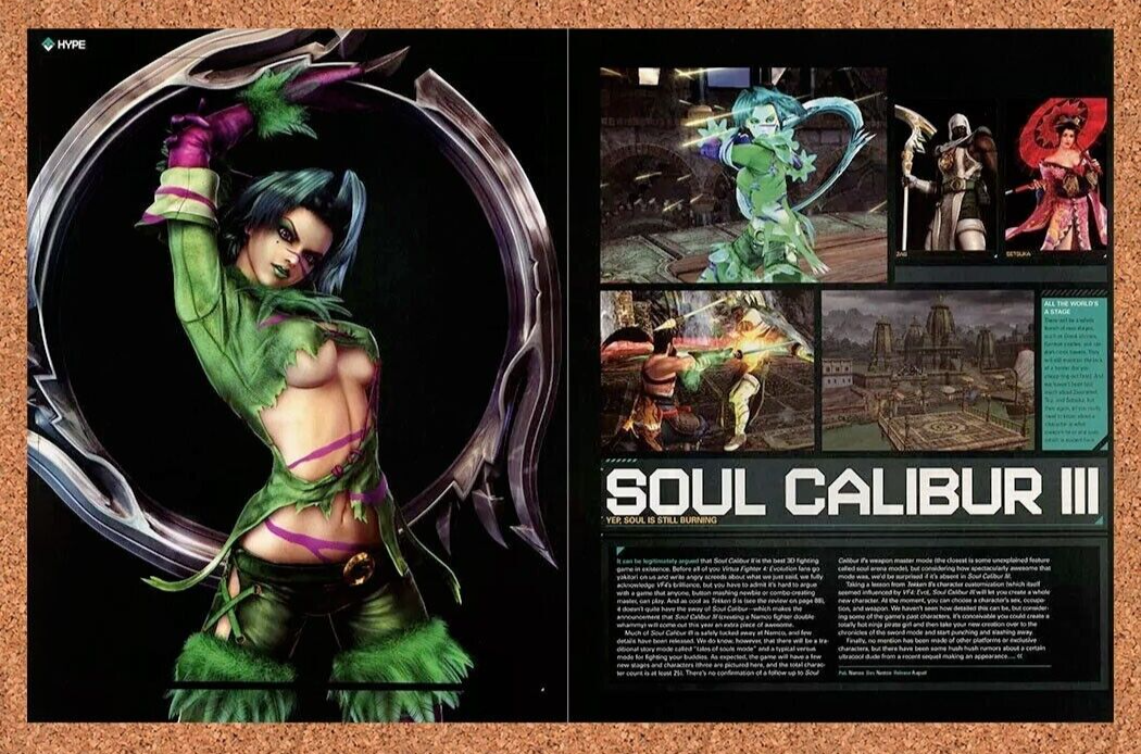 2007 SoulCalibur III PS2 Original Review Ad v1 - for just $21.49! 