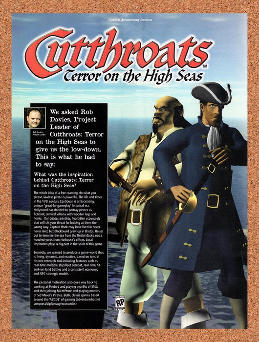 1999 Cutthroats Terror On The High Seas PC Original Advertisement vr1 - for just $19.49! 
