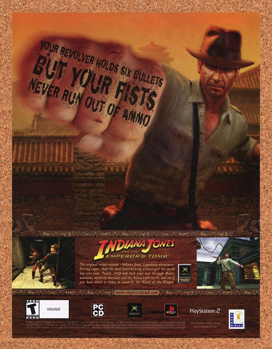 2005 Indiana Jones Emperor's Tomb PC Original Ad v1 - for just $17.99! 