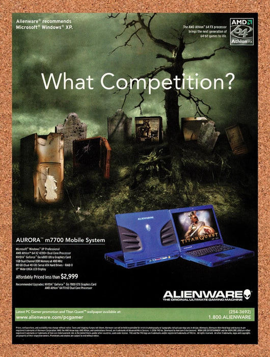 2006 Titan Quest Alienware Aurora m7700 Original Advertisement v2 - for just $19.49! 