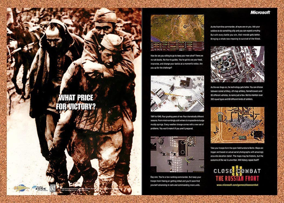1999 Close Combat III The Russian Front PC Original Advertisement v1 - for just $23.99! 