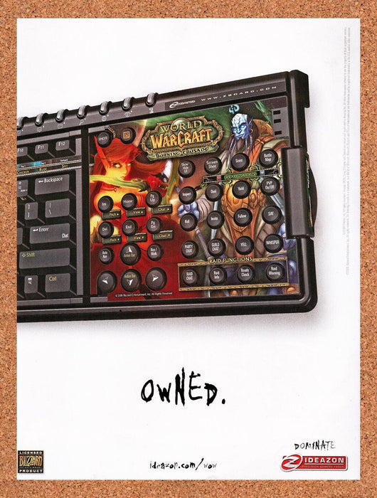 2007 WOW Burning Crusade Ideazon Keyboard Original Ad v7 - for just $17.99! 