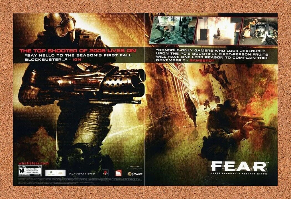 2008 F.E.A.R. Xbox 360 Original Ad - for just $21.49! 