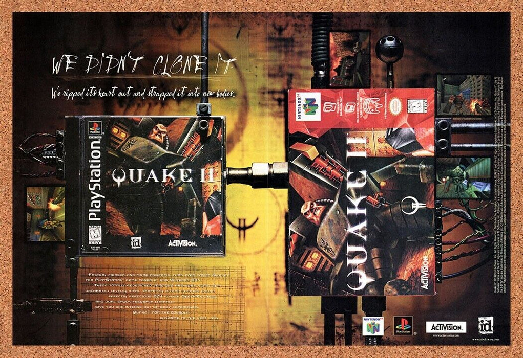 1999 Quake II N64 Original Ad v4 - for just $19.34! 