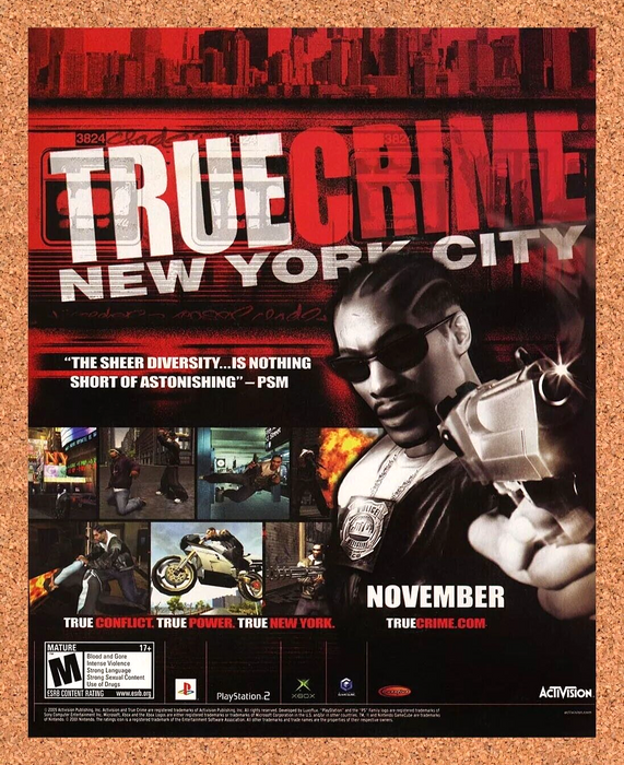 2007 True Crime New York City PS2 Original Ad - for just $17.99! 