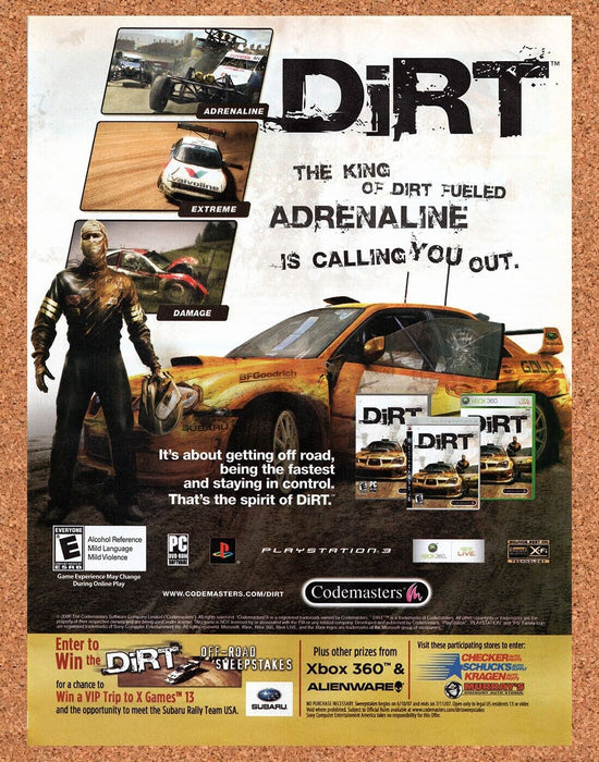 2007 Dirt PC Original Ad - for just $17.99! 