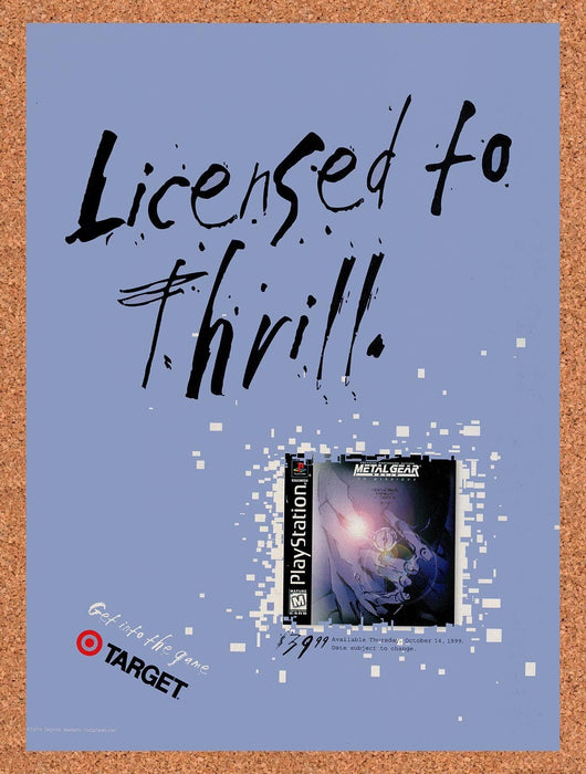 1999 Metal Gear Solid VR Missions At Target Original Ad v2 - for just $17.99! 
