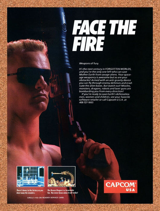 1989 Forgotten Worlds NES Original Ad v1 - for just $17.99! 