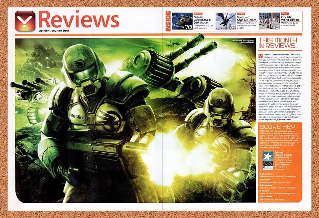2007 Command & Conquer 3 Tiberium Wars Original Ad - for just $21.49! 