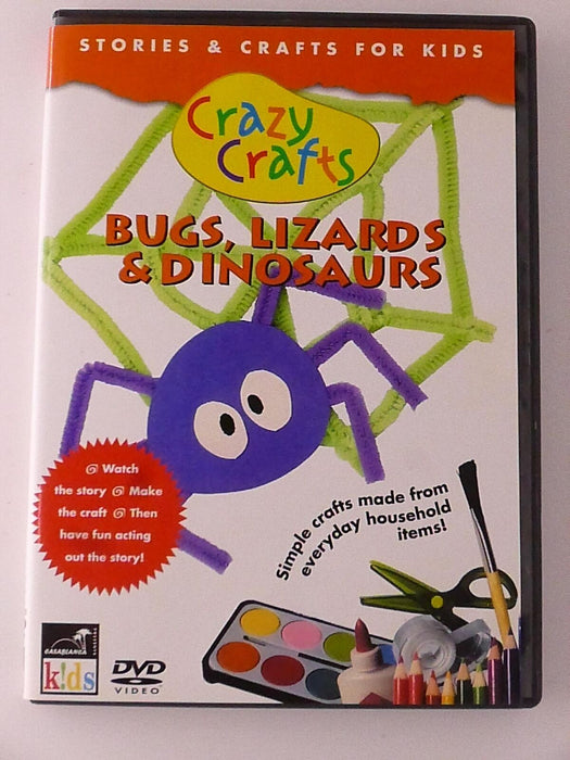 Crazy Crafts - Bugs, Lizards and Dinosaurs (DVD, 2004) - I0227 - for just $1.99! 