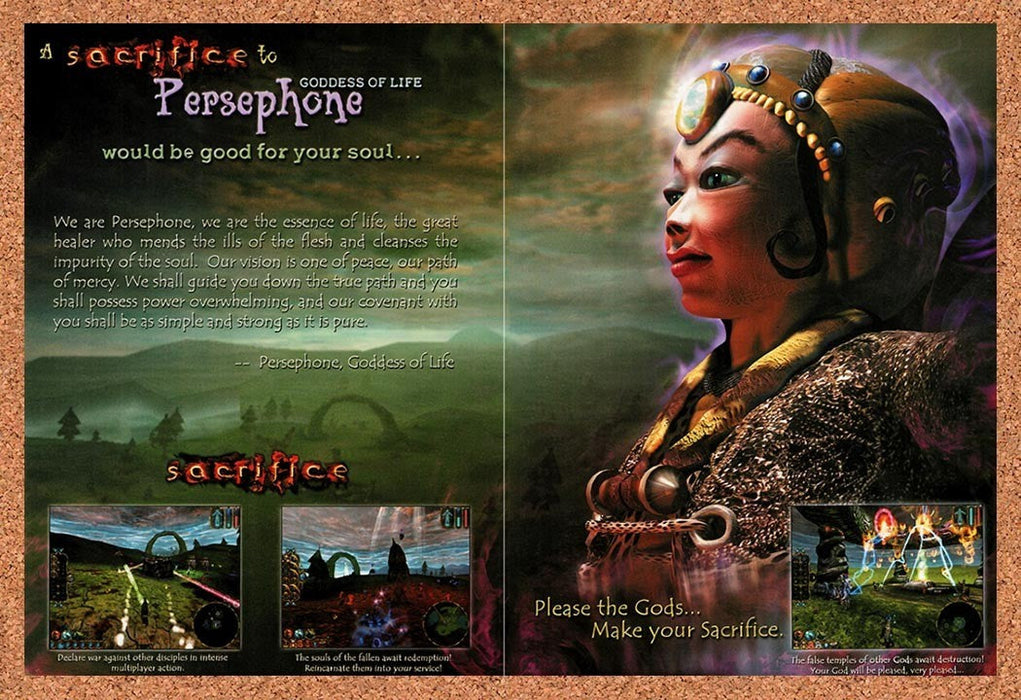 2000 Sacrifice Persephone Original Advertisement v4 - for just $23.99! 