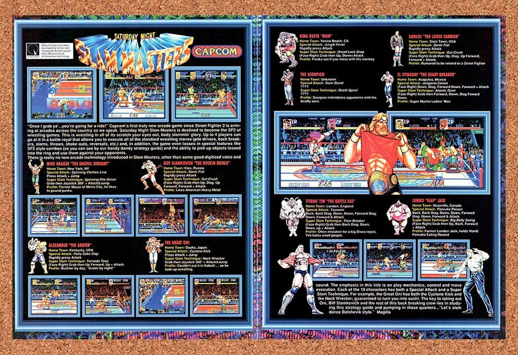 1993 Saturday Night Slam Masters Arcade Original Ad v2 - for just $21.49! 