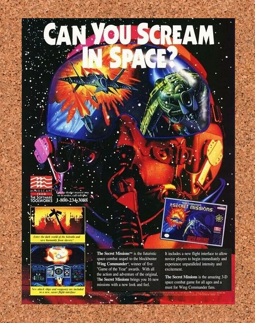 1994 Wing Commander Secret Missions SNES Original Ad v1 - for just $17.99! 