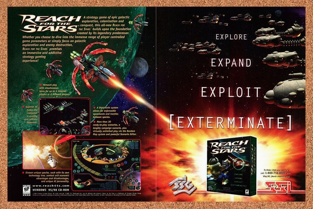 1999 Reach for The Stars PC Original Ad - for just $21.49! 