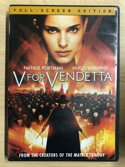 V For Vendetta (DVD, 2005, full screen) - K0107 - for just $1.99! 