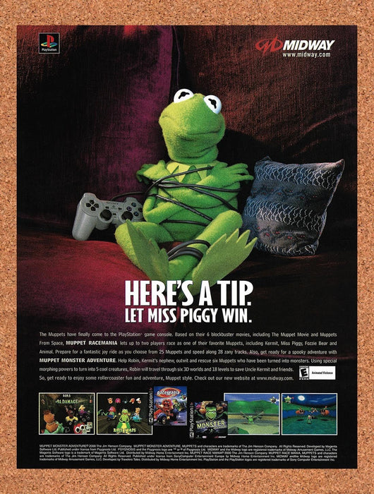 2000 Muppet Racemania PS1 Original Advertisement v1 - for just $19.49! 