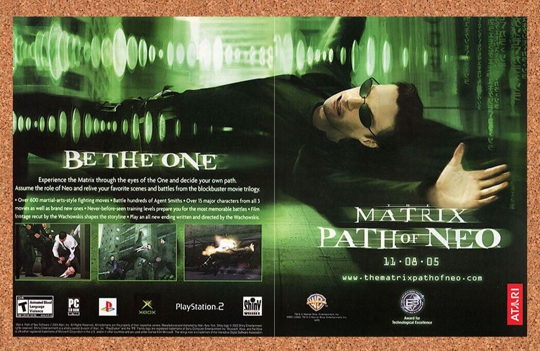 2007 The Matrix Path Of Neo PS2 Original Ad - for just $21.49! 