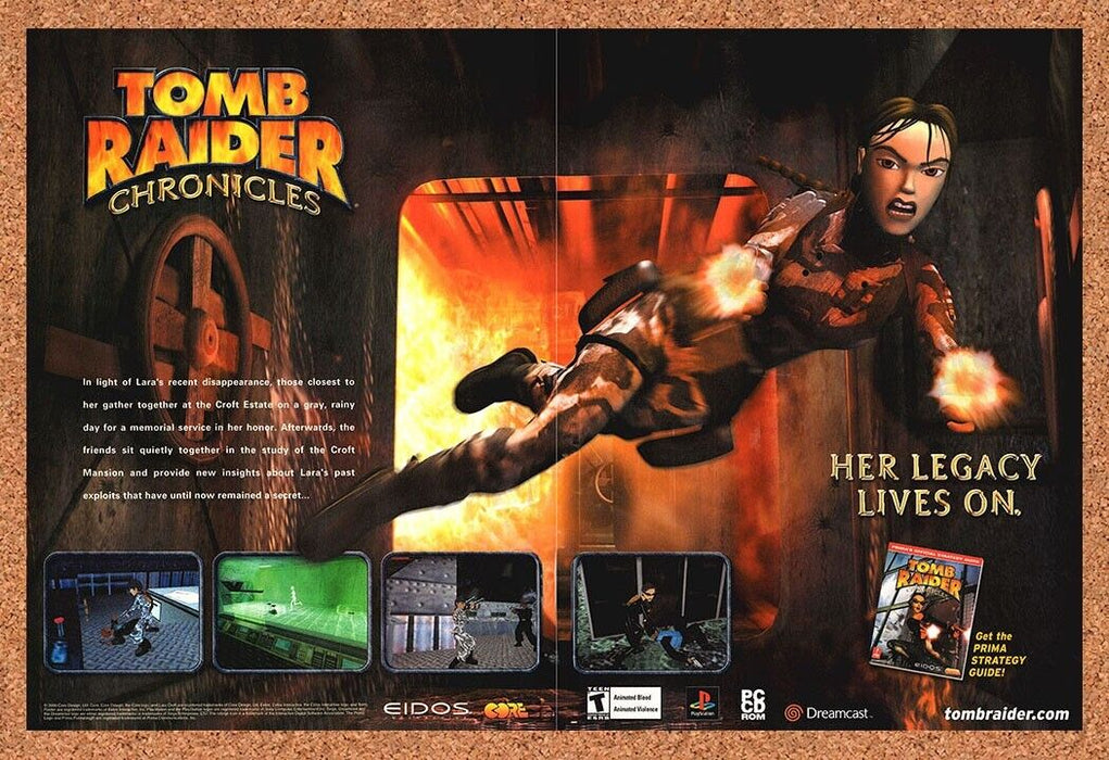 2002 Tomb Raider Chronicles PS1 Original Ad - for just $21.49! 