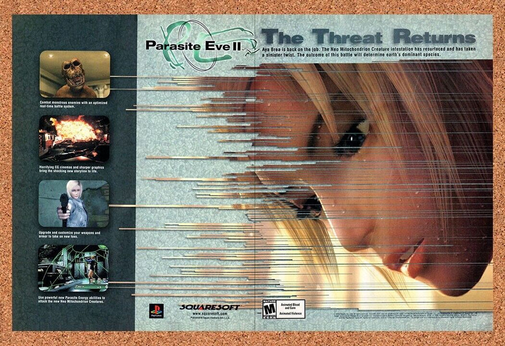 2000 Original Parasite Eve II PS1 Ad - for just $21.49! 
