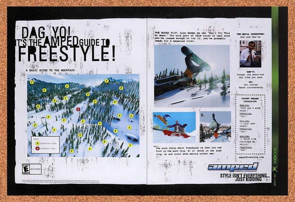 2001 Amped Xbox Original Ad v1 - for just $21.49! 