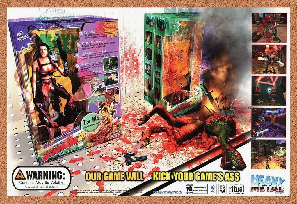 2002 Heavy Metal Fakk 2 PC Original Ad - for just $21.49! 