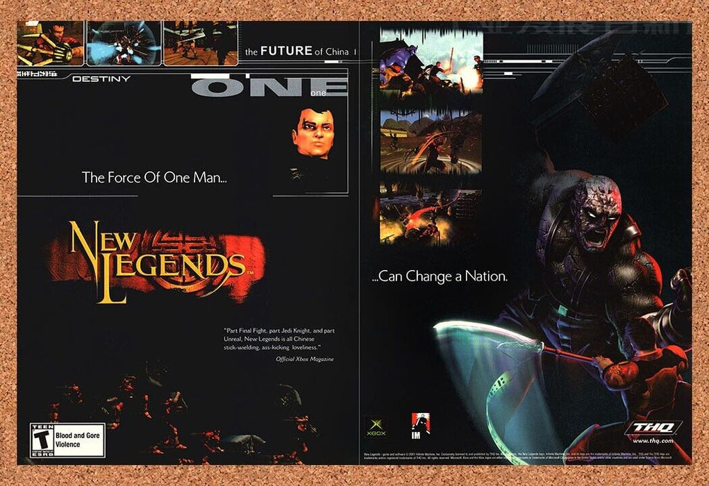 2002 New Legends Xbox PS2 Original 20026 Ad - for just $21.49! 