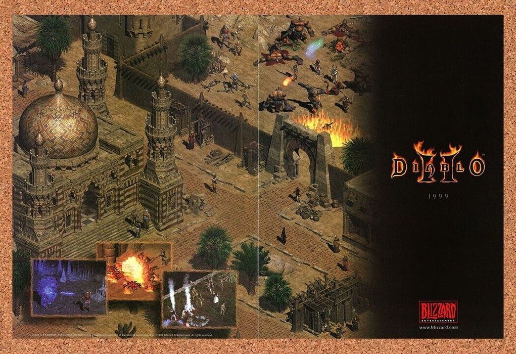 1999 Diablo II PC Original Ad - for just $21.49! 