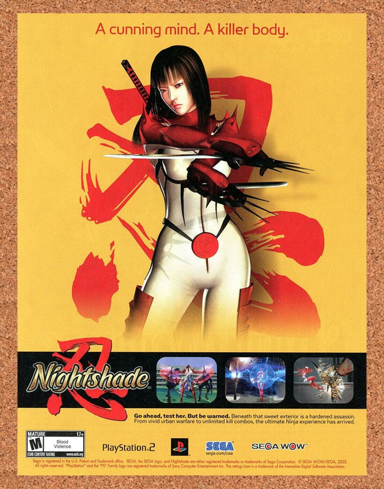 2004 Nightshade PS2 Original Ad - for just $17.99! 