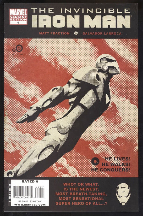 The Invincible Iron Man #6 David Aja Irrational Actors Variant Marvel Comics - for just $5.99! 