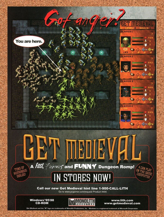 2000 Get Medieval PC Original Ad - for just $17.99! 