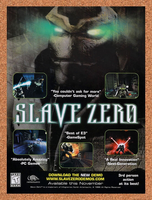 1999 Slave Zero PC Original Ad v1 - for just $15.29! 