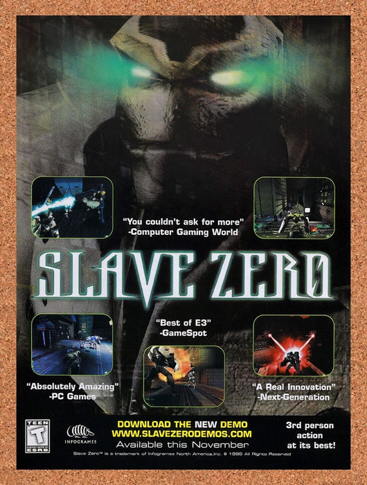 1999 Slave Zero PC Original Ad v1 - for just $15.29! 