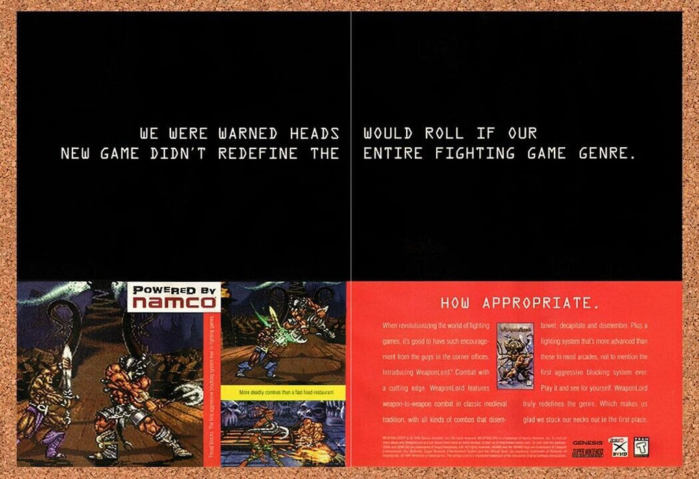 1995 WeaponLord SNES Original Ad v3 - for just $21.49! 