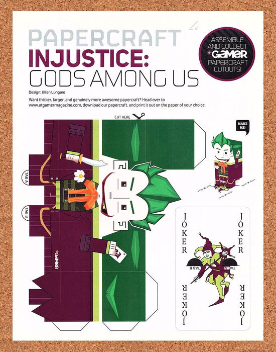 2013 Injustice PaperCraft Original Collectible Insert Ad - for just $17.99! 